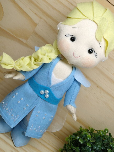 ELSA de feltro Personagem filme Frozen