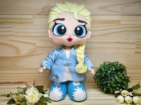 ELSA de feltro Personagem filme Frozen