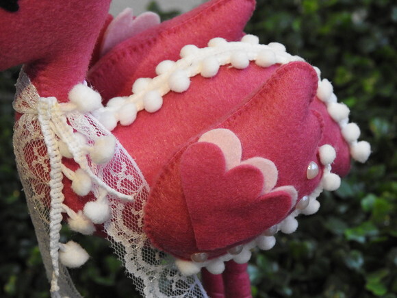 Flamingo 3d em Feltro - Quer Comprar? Chamar Chat