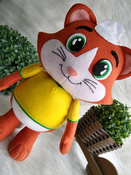 Gato em Feltro