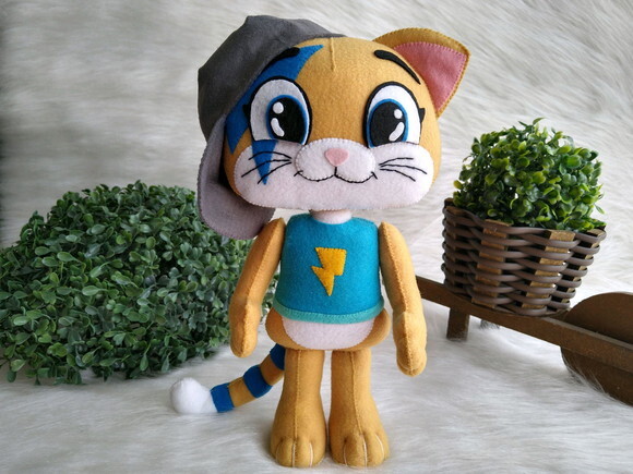 Gato em Feltro