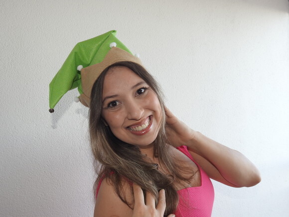 Gorro Elfo de Feltro - Chamar Chat Antes da Compra