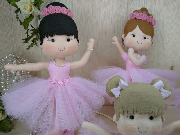 Kit Bailarina em feltro