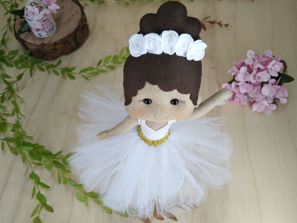 Kit Bailarina em Feltro * Chamar Chat