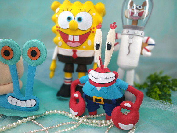 Kit Bob Esponja de Feltro