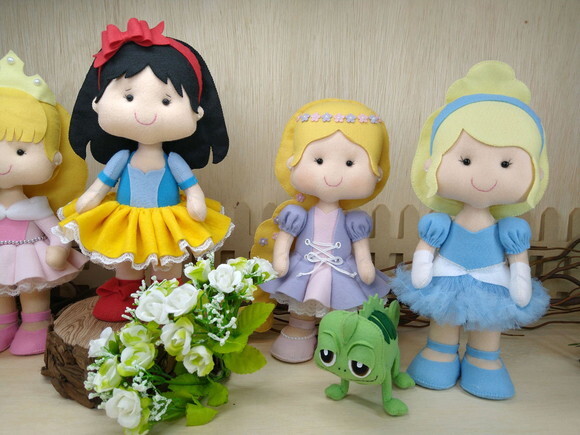 Kit princesas em feltro