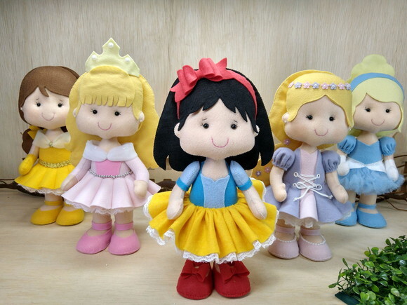 Kit princesas em feltro