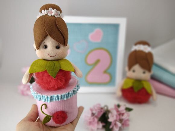 Lembrança Tema Cerejinha - Pote de Doces ou Porta Joias