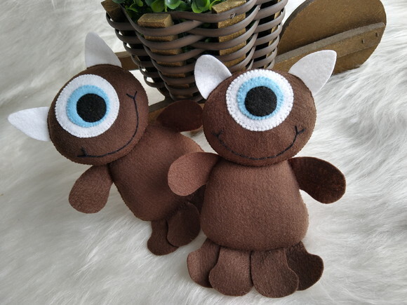Mascote da Boo Monstros S/a em Feltro