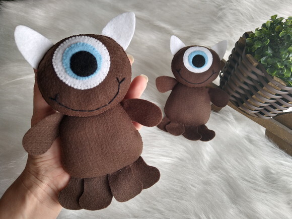 Mascote da Boo Monstros S/a em Feltro