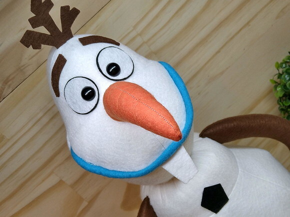 OLAF de feltro Personagem filme Frozen
