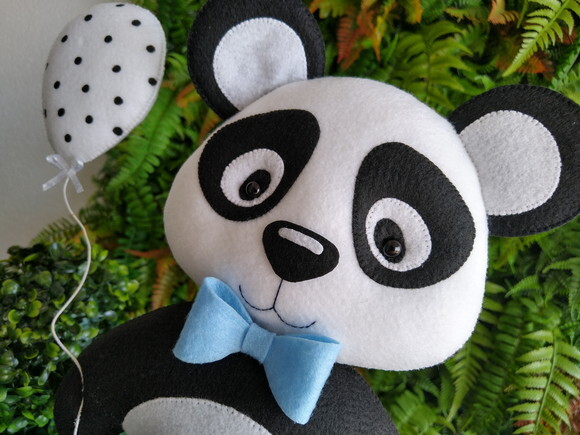 Panda em Feltro