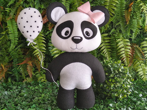 Panda em Feltro