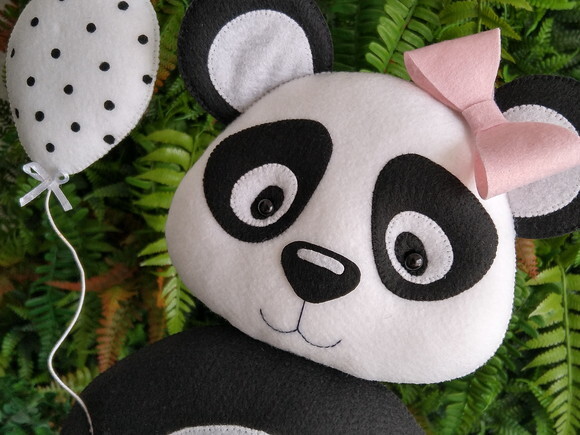 Panda em Feltro