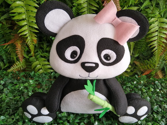 Panda em Feltro