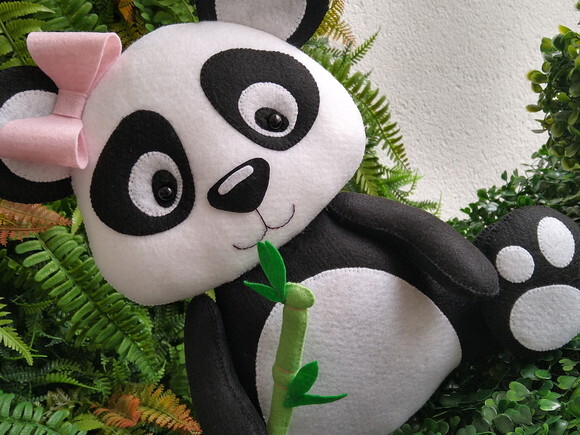 Panda em Feltro