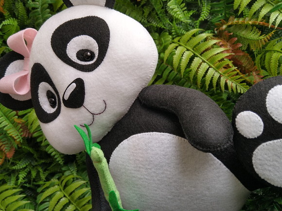 Panda em Feltro