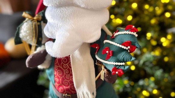 Papai Noel e Mamãe Noel Decorativo