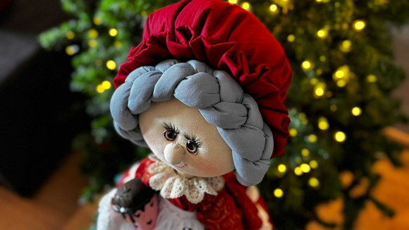 Papai Noel e Mamãe Noel Decorativo