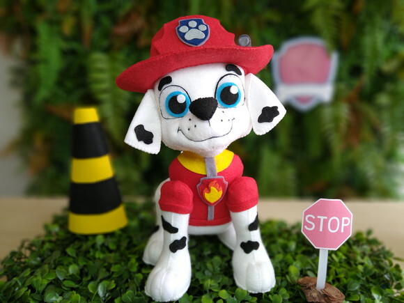 Patrulha Canina em feltro - Marshall