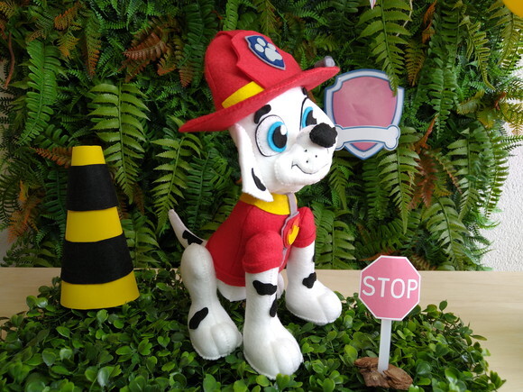 Patrulha Canina em feltro - Marshall