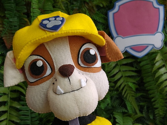 Patrulha Canina em feltro - Rubble