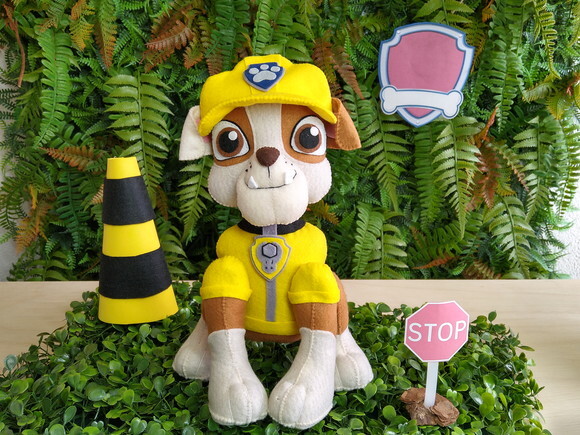 Patrulha Canina em feltro - Rubble