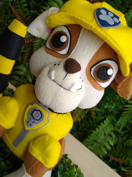 Patrulha Canina em feltro - Rubble