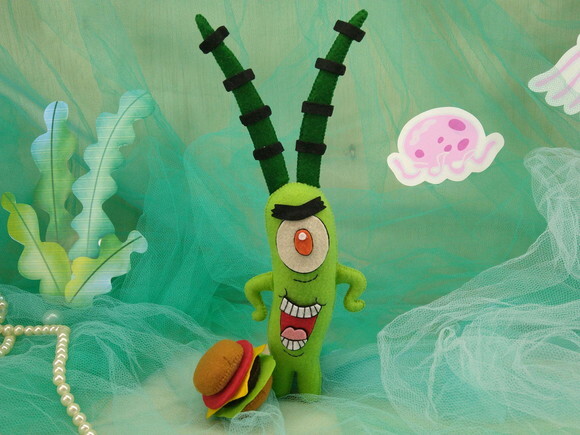 PLANKTON de feltro - Bob Esponja