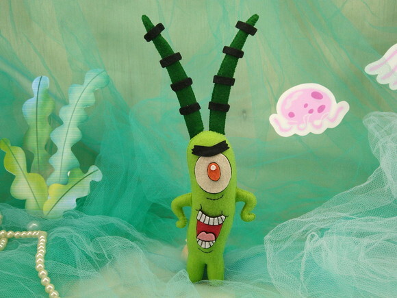 PLANKTON de feltro - Bob Esponja