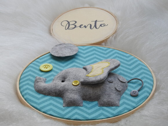 Porta Maternidade Bastidor Elefante