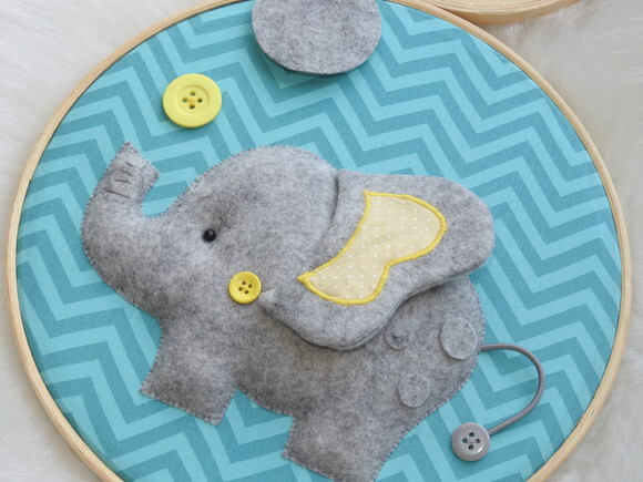 Porta Maternidade Bastidor Elefante