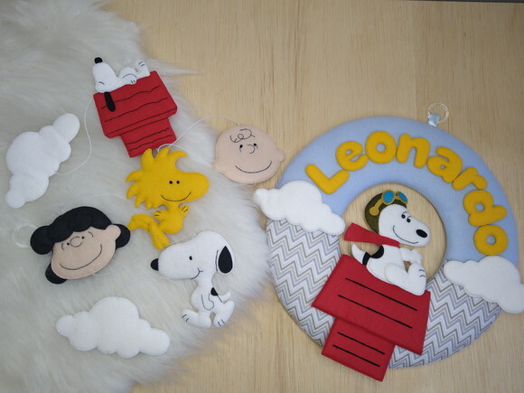 Porta Maternidade Snoopy* Chamar Chat