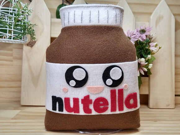 Pote de Chocolate em Feltro* Chamar Chat