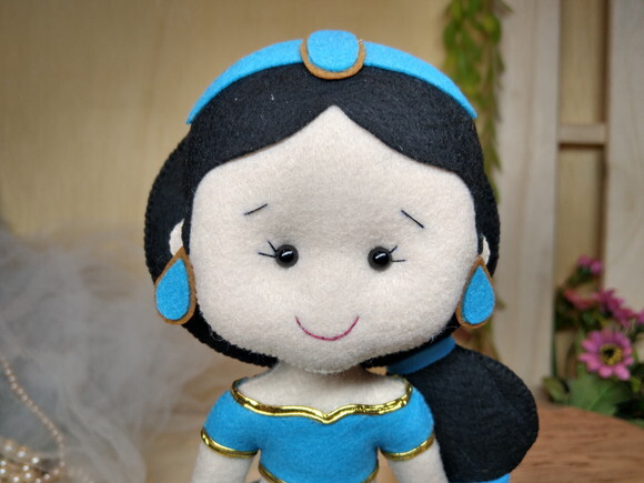 Princesa Jasmine em Feltro - Alladin* Chamar Chat