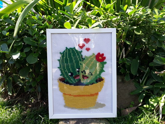 Quadro Cactos Felizes