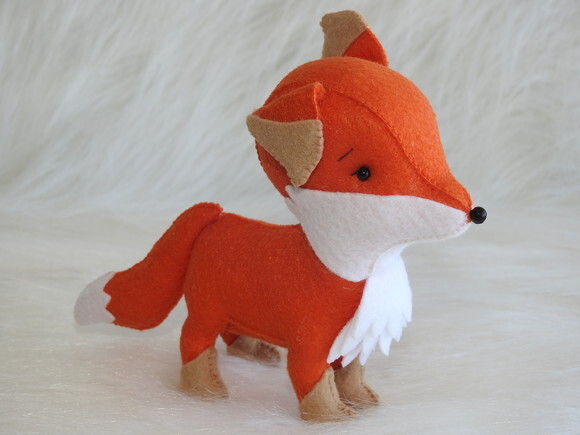 Raposa em Feltro - 3d