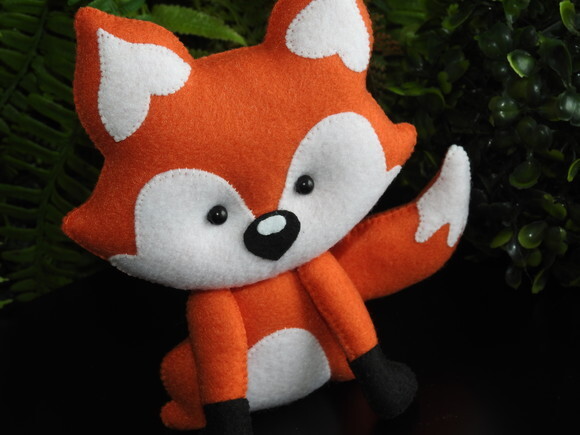 Raposa em Feltro - Mini Lembrança