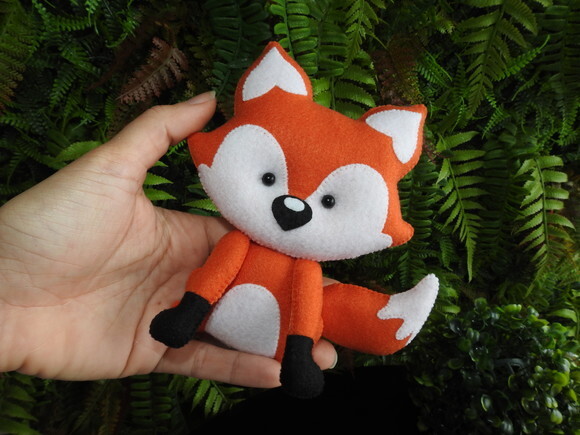 Raposa em Feltro - Mini Lembrança