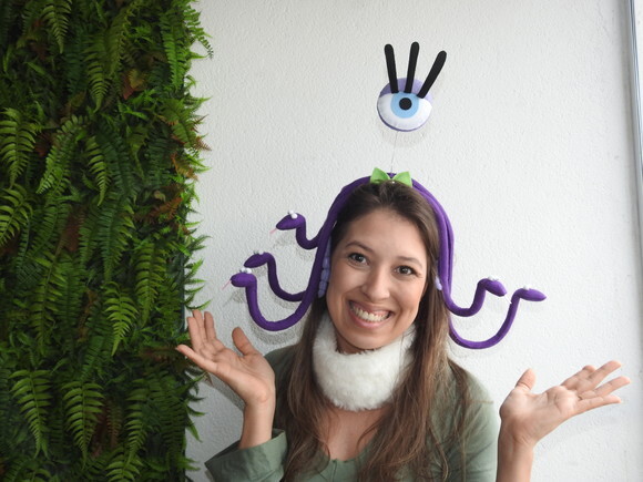Tiara Célia (monstro Sa) em Feltro