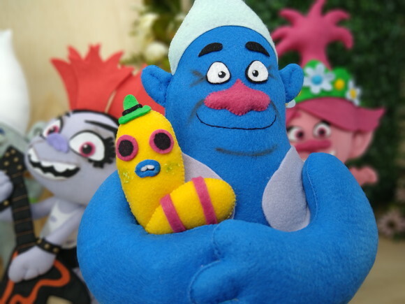 Trolls de Feltro - Biggie e Mr. Dinkle
