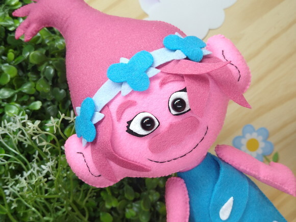 Trolls de Feltro - Poppy
