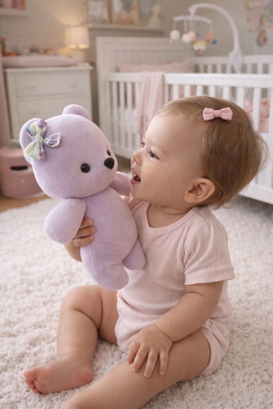 Urso de Pelúcia em Plush para Quarto do Bebê Maternidade
