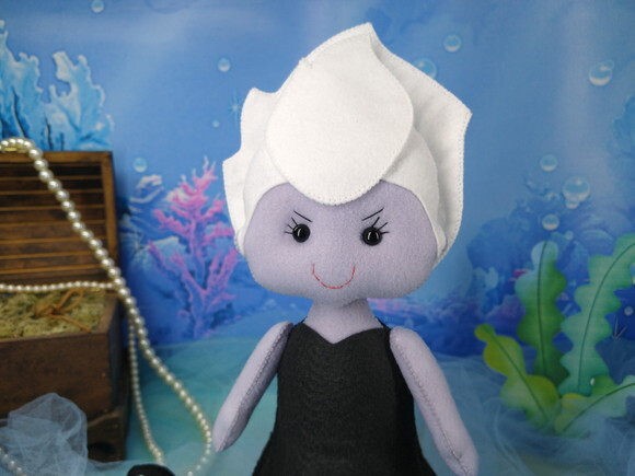 Ursula - Pequena Sereia de feltro