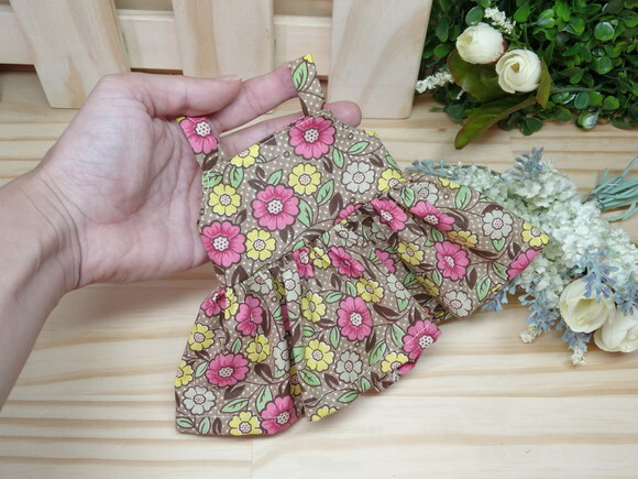 Vestido para Boneca Floral