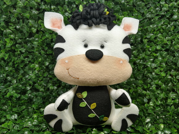 Zebra em Feltro