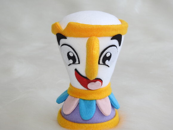 Zip em Feltro - Personagem da Bela e a Fera - Chamar Chat