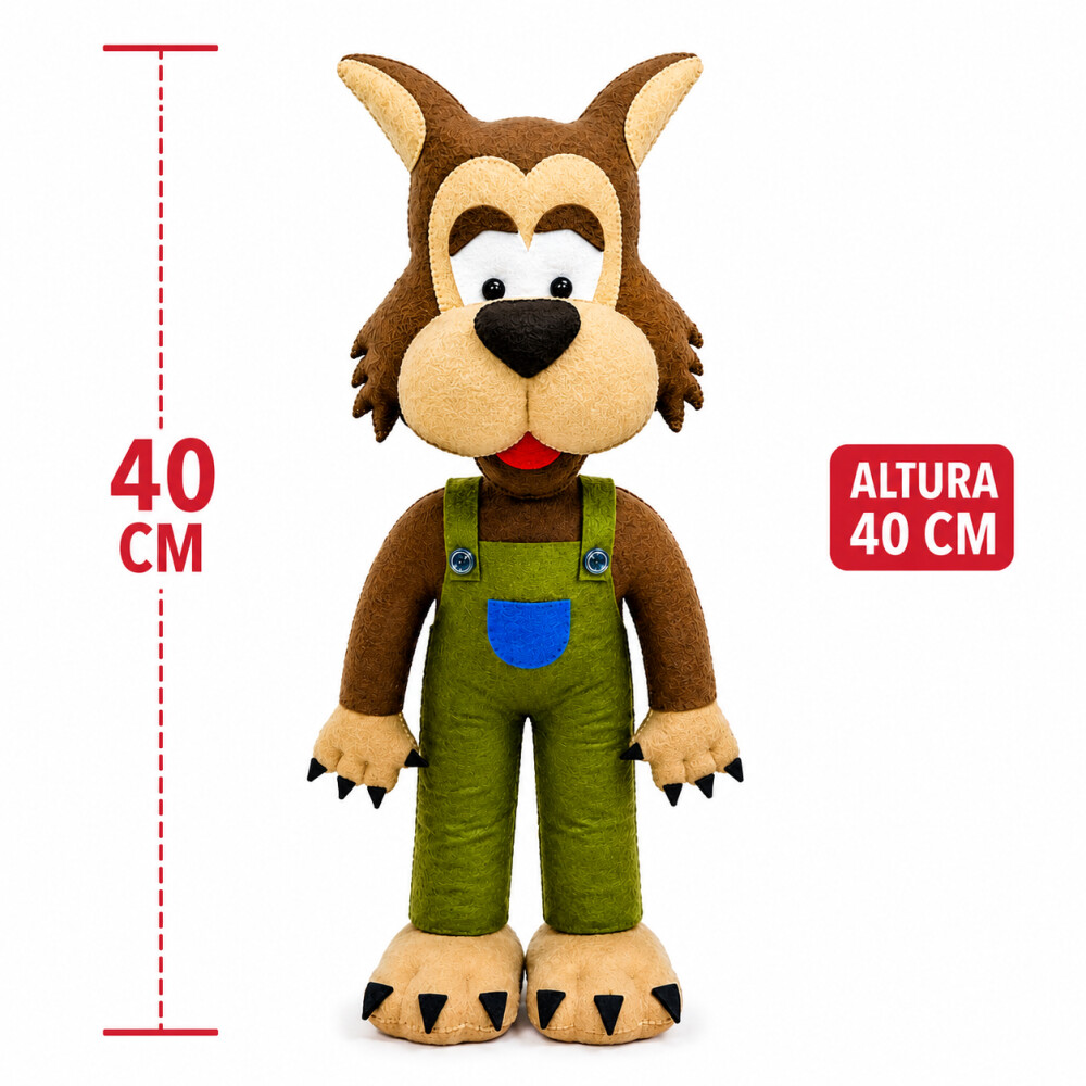 Lobo Mau Chapeuzinho Vermelho Decoração Festa Temática Feltro