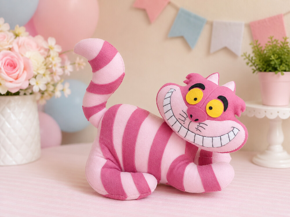 Boneco Gato Risonho Da Alice No País Maravilhas