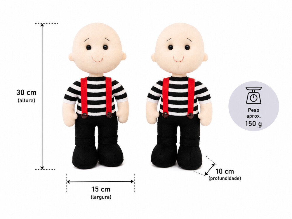 Boneco Irmãos Gêmeos - Tema Alice Em Feltro 2 peças